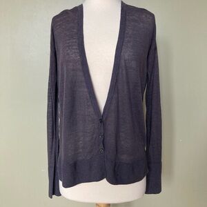 CLUB MONACO Lightweight Linen Silk Cardigan